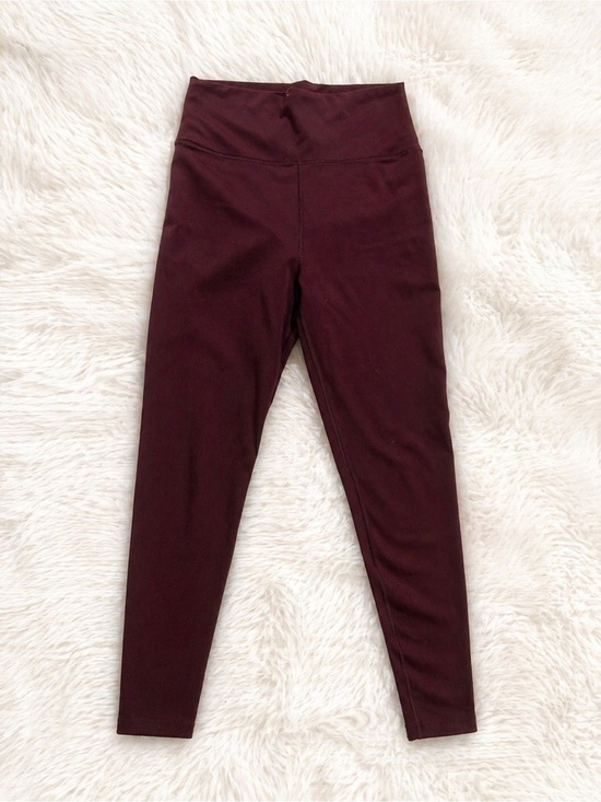 Kensie Pants - Kensie High Rise Burgundy Leggings Medium | Yoga Pants Athleisure Workout Active